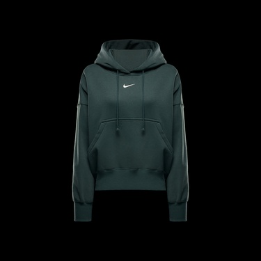  Nike Sportswear Phoenix Fleece Kadın Yeşil Kapüşonlu Sweatshirt