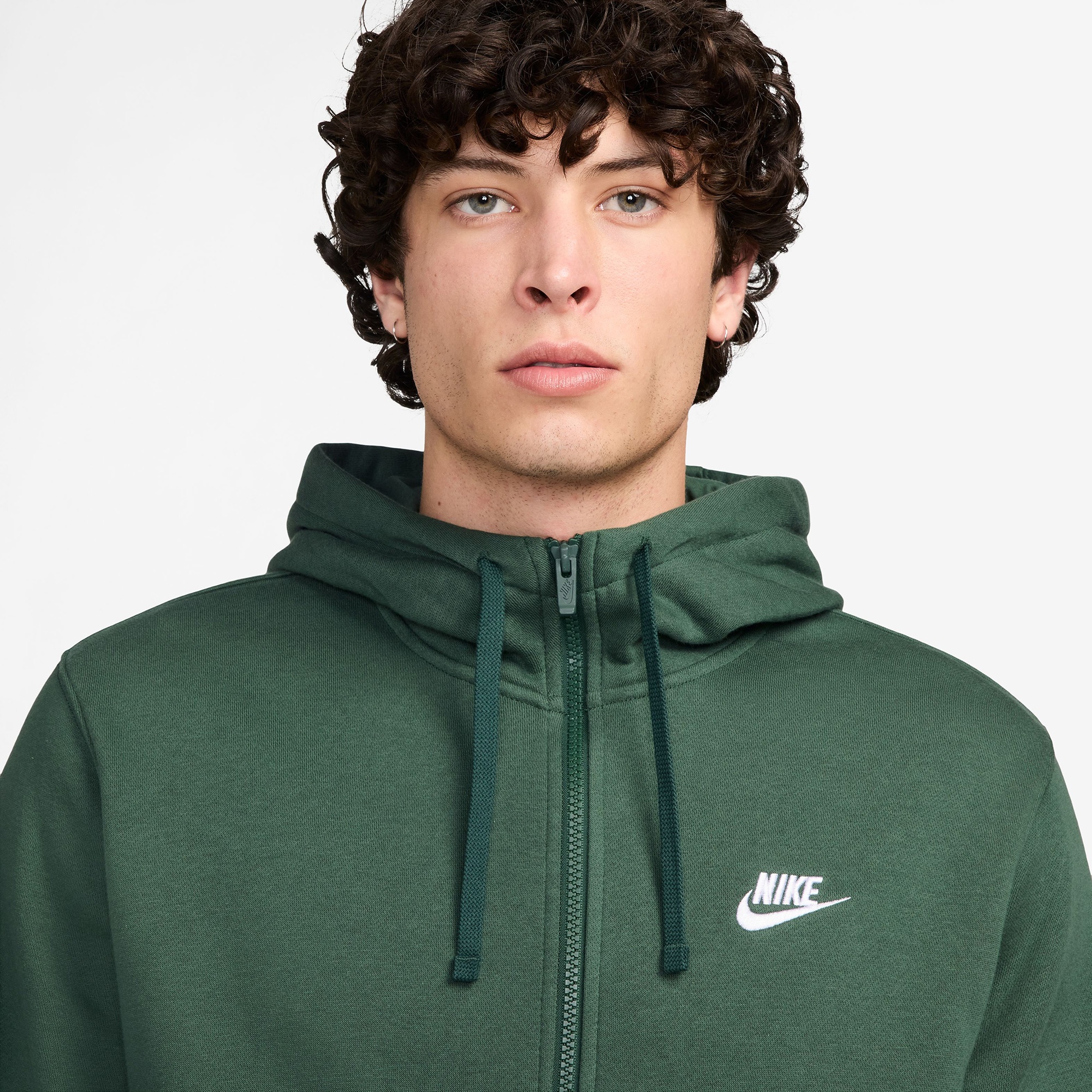 Nike Sportswear Club Fleece Erkek Yeşil Sweatshirt