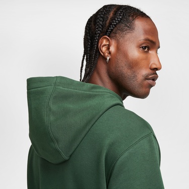  Nike Sportswear Club Fleece Erkek Yeşil Kapüşonlu Sweatshirt