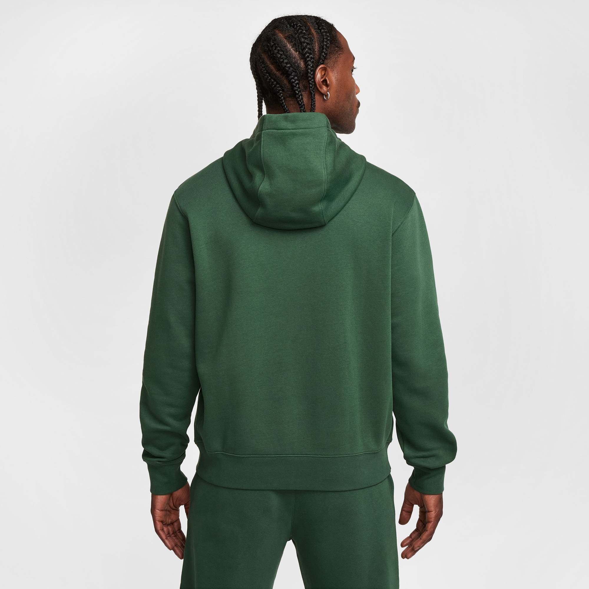 Nike Sportswear Club Fleece Erkek Yeşil Kapüşonlu Sweatshirt