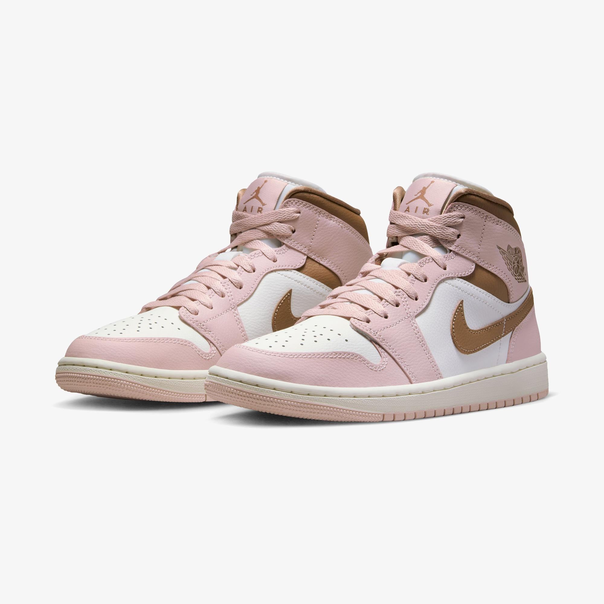 Jordan Air 1 Mid Kadın Pembe Spor Ayakkabı