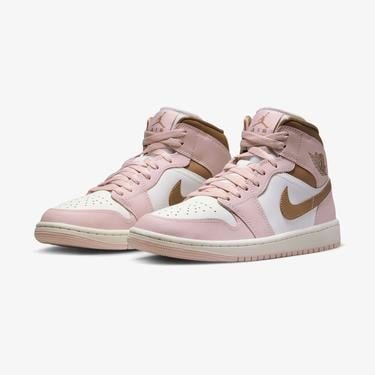 Jordan Air 1 Mid Kadın Pembe Spor Ayakkabı