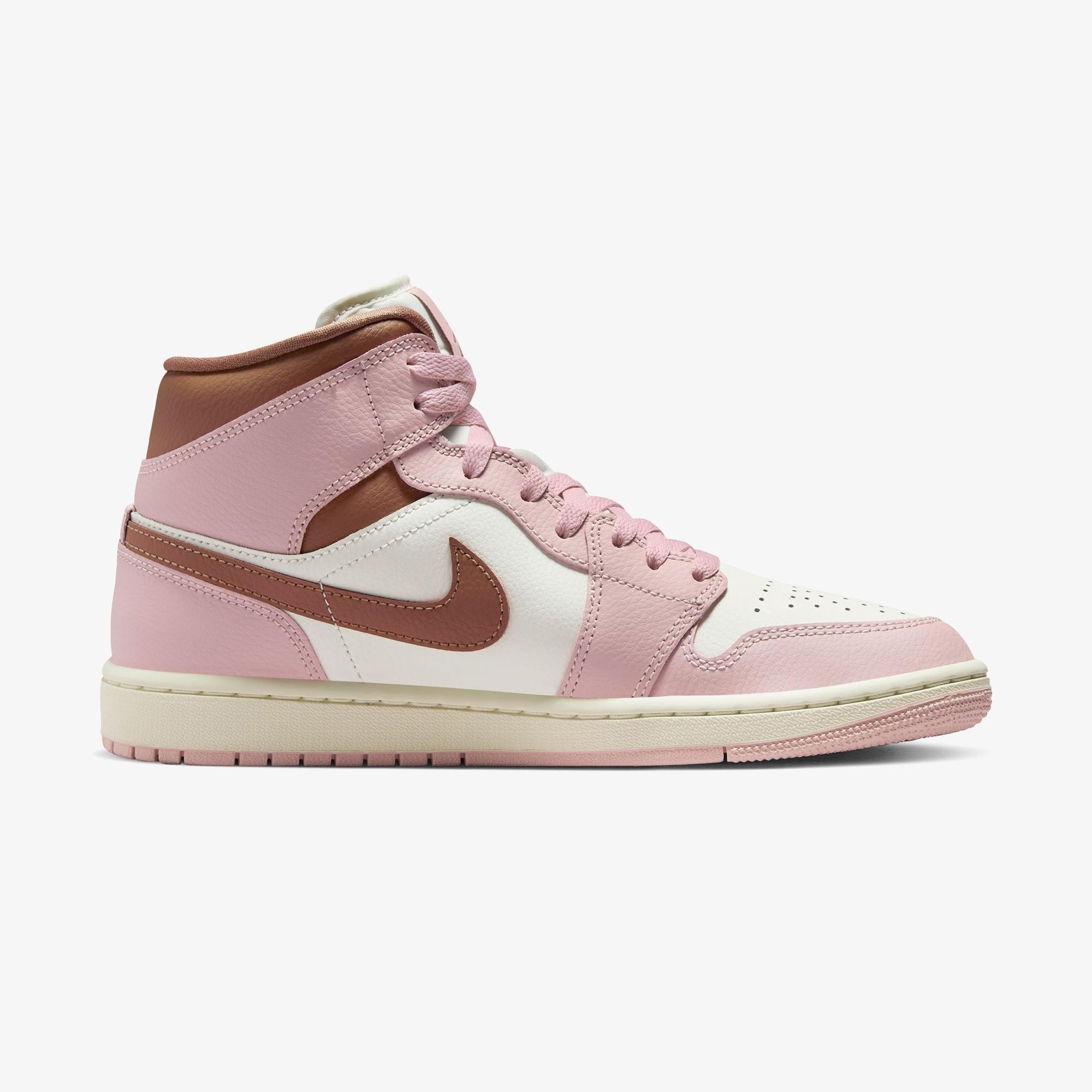 Jordan Air 1 Mid Kadın Pembe Spor Ayakkabı