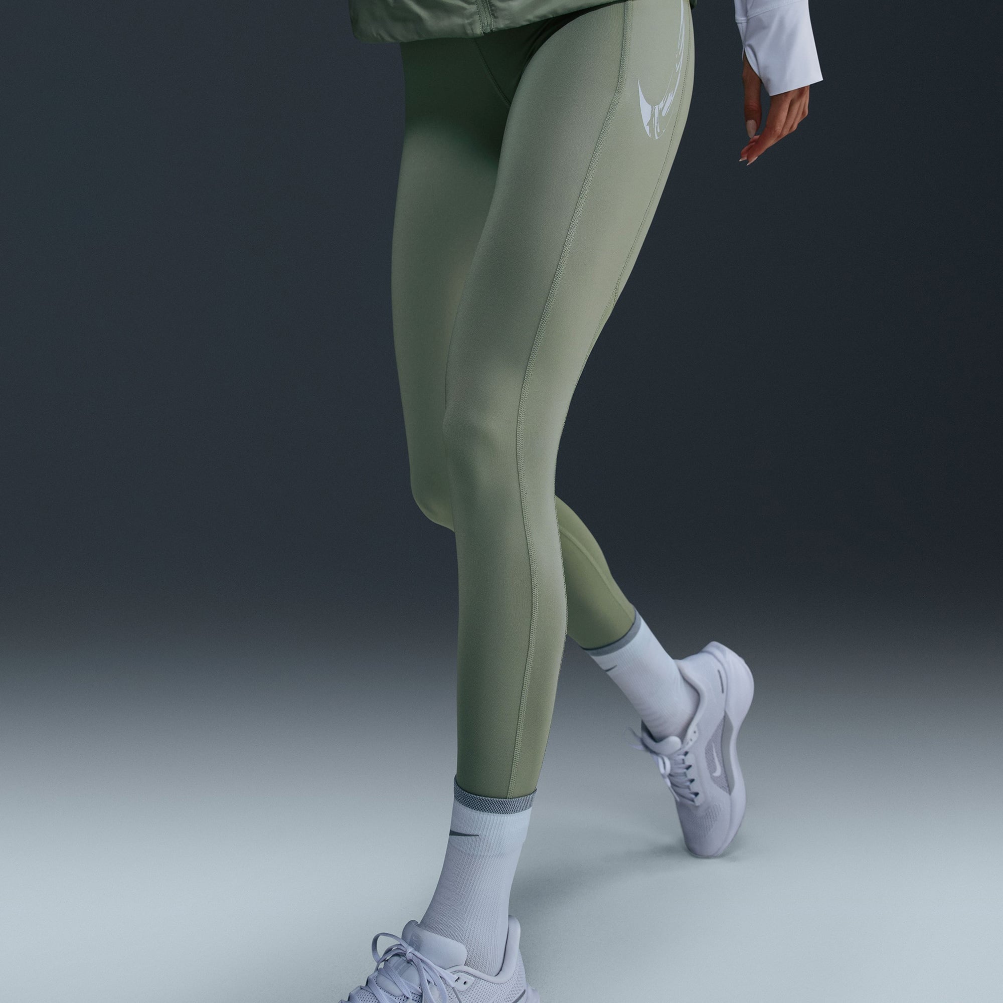 Nike Dri-Fit Fast Kadın Yeşil Tayt