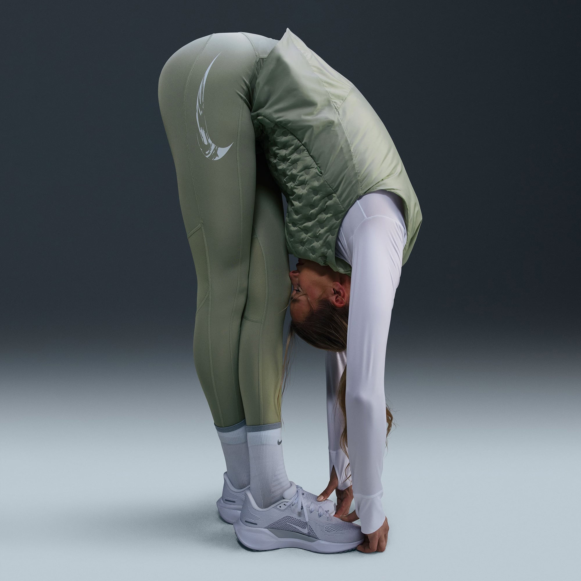 Nike Dri-Fit Fast Kadın Yeşil Tayt