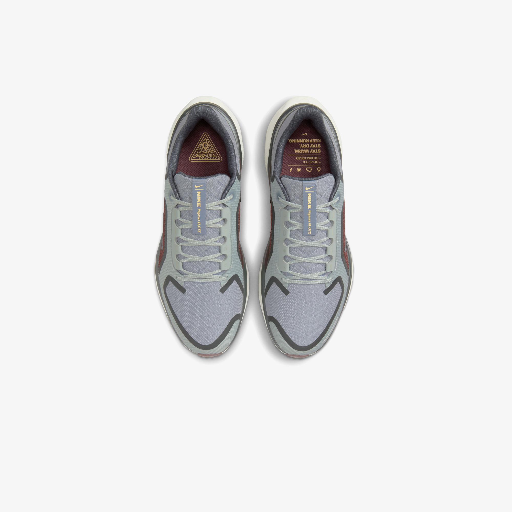 Nike Pegasus 41 GORE-TEX Erkek Gri Koşu Ayakkabısı