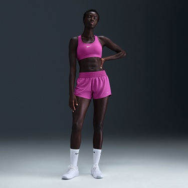  Nike Swoosh Medium Support Kadın Mor Bra