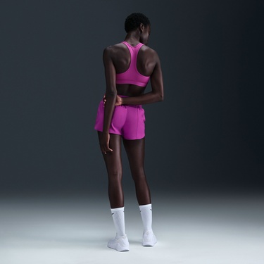  Nike Swoosh Medium Support Kadın Mor Bra