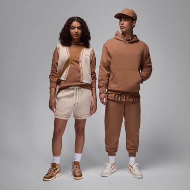  Jordan Brooklyn Fleece Erkek Kahverengi Kapüşonlu Sweatshirt