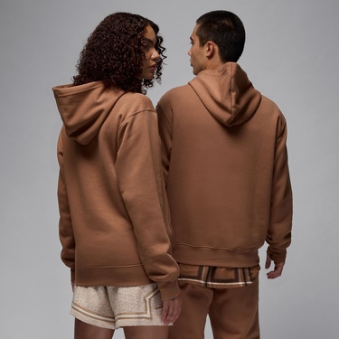  Jordan Brooklyn Fleece Erkek Kahverengi Kapüşonlu Sweatshirt