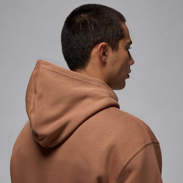  Jordan Brooklyn Fleece Erkek Kahverengi Kapüşonlu Sweatshirt