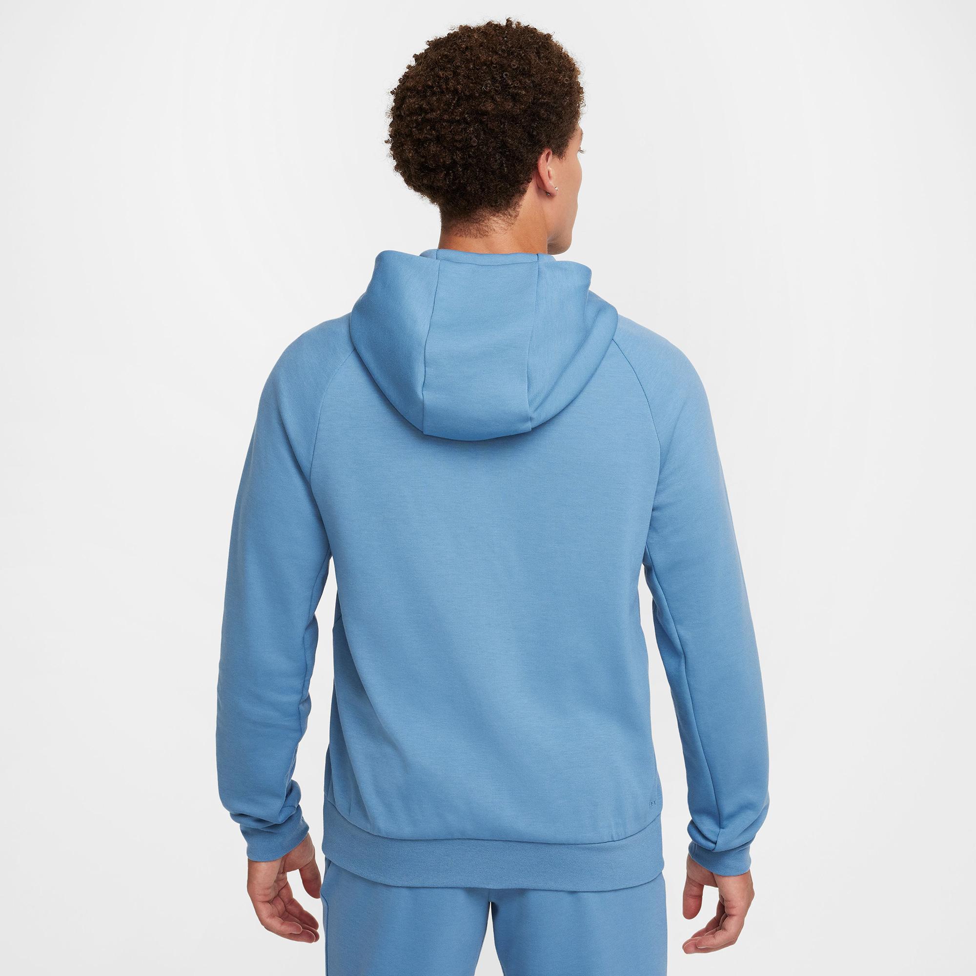Nike Dri-Fit Primary Fleece Erkek Mavi Hoodie
