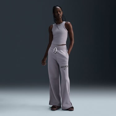  Nike Sportswear Phoenix Fleece Kadın Mor Eşofman Altı