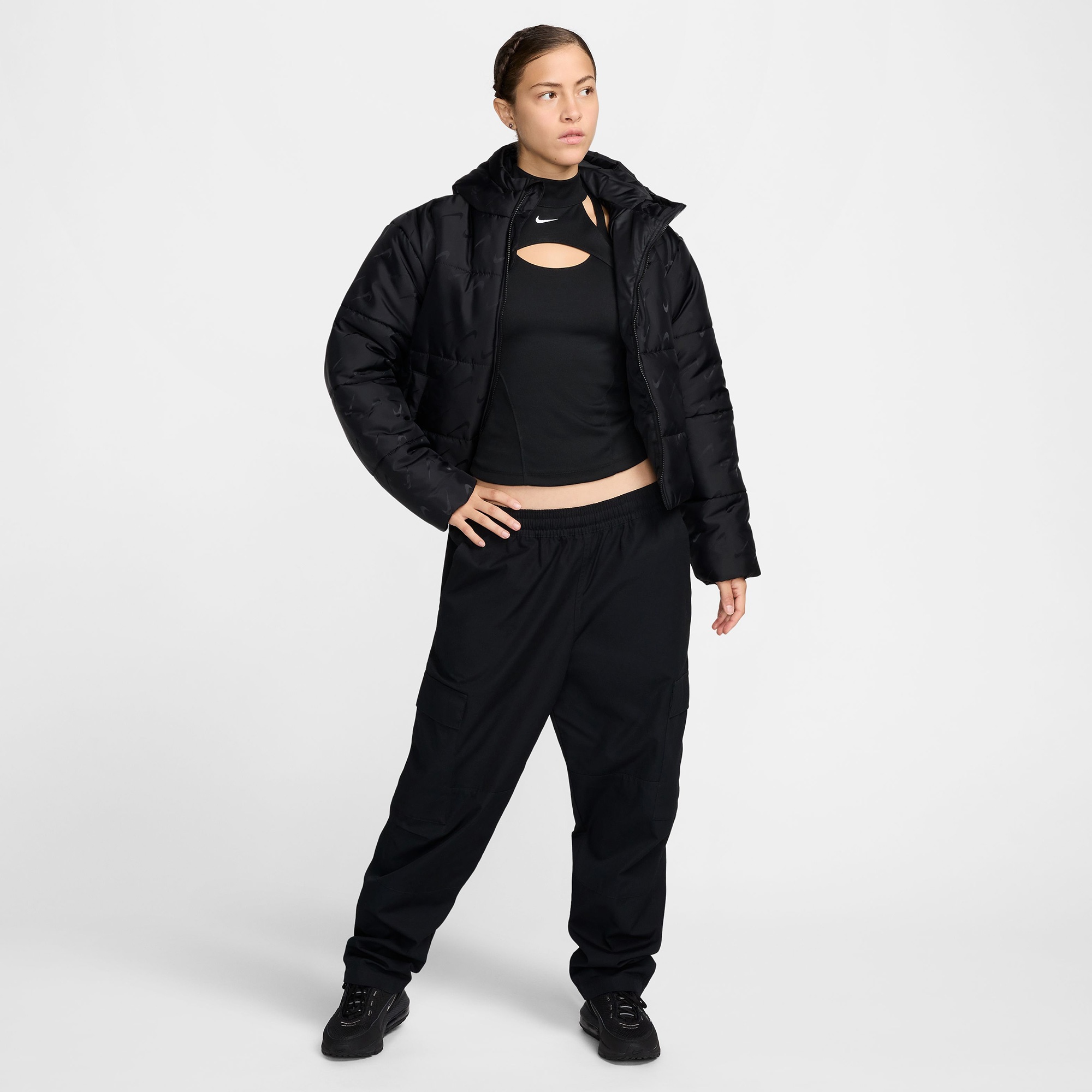 Nike Sportswear Classic Kadın Siyah Mont