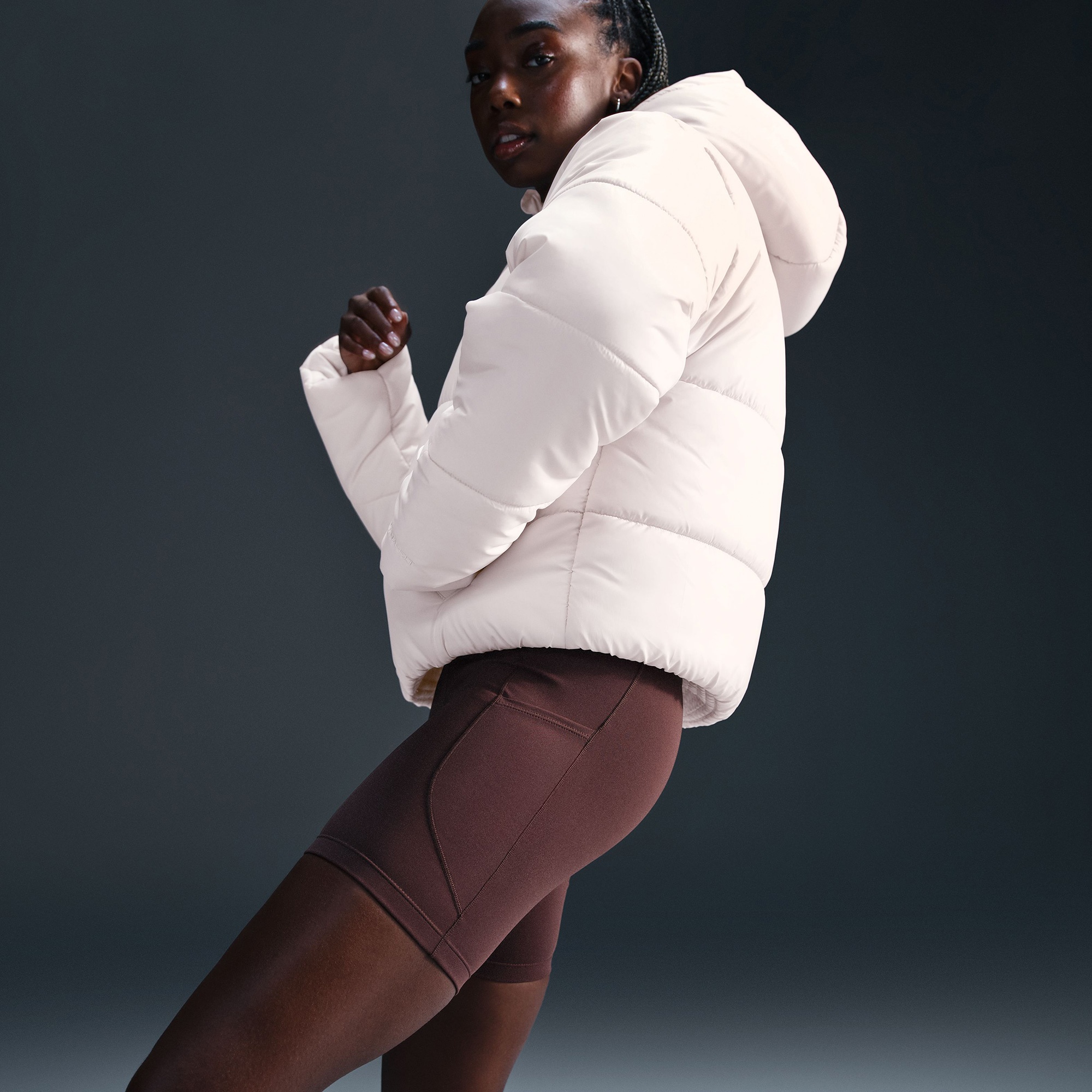 Nike Sportswear Classic Puffer Kadın Beyaz Mont