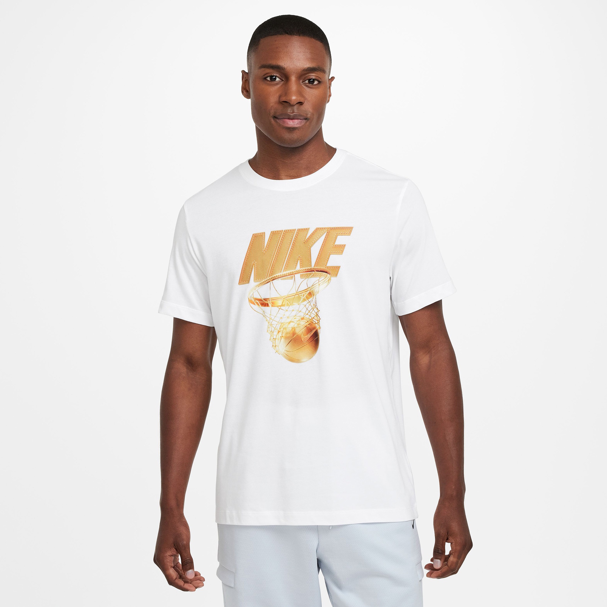 Nike Dri-Fit Vintage Erkek Beyaz T-Shirt