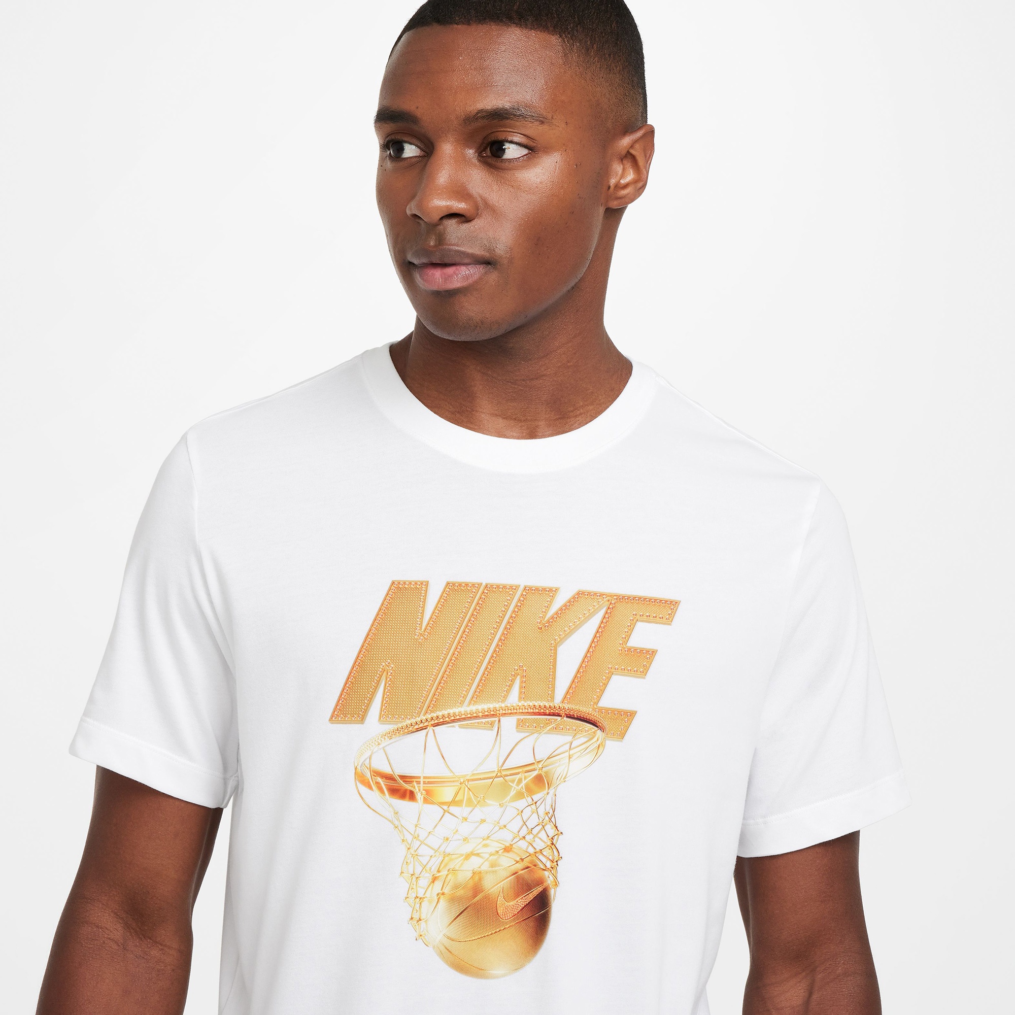 Nike Dri-Fit Vintage Erkek Beyaz T-Shirt