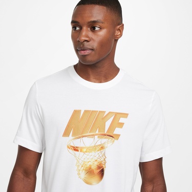  Nike Dri-Fit Vintage Erkek Beyaz T-Shirt