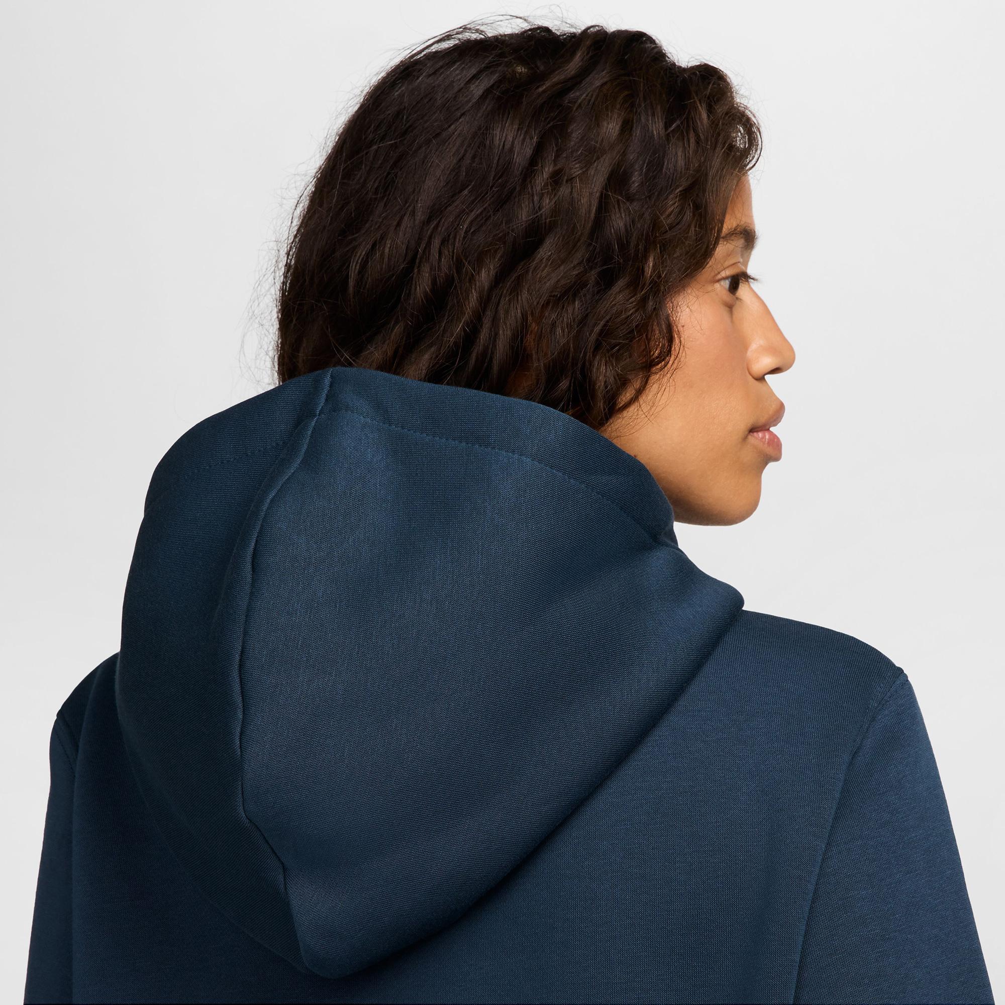 Nike Sportswear Phoenix Fleece Kadın Lacivert Kapüşonlu Hoodie