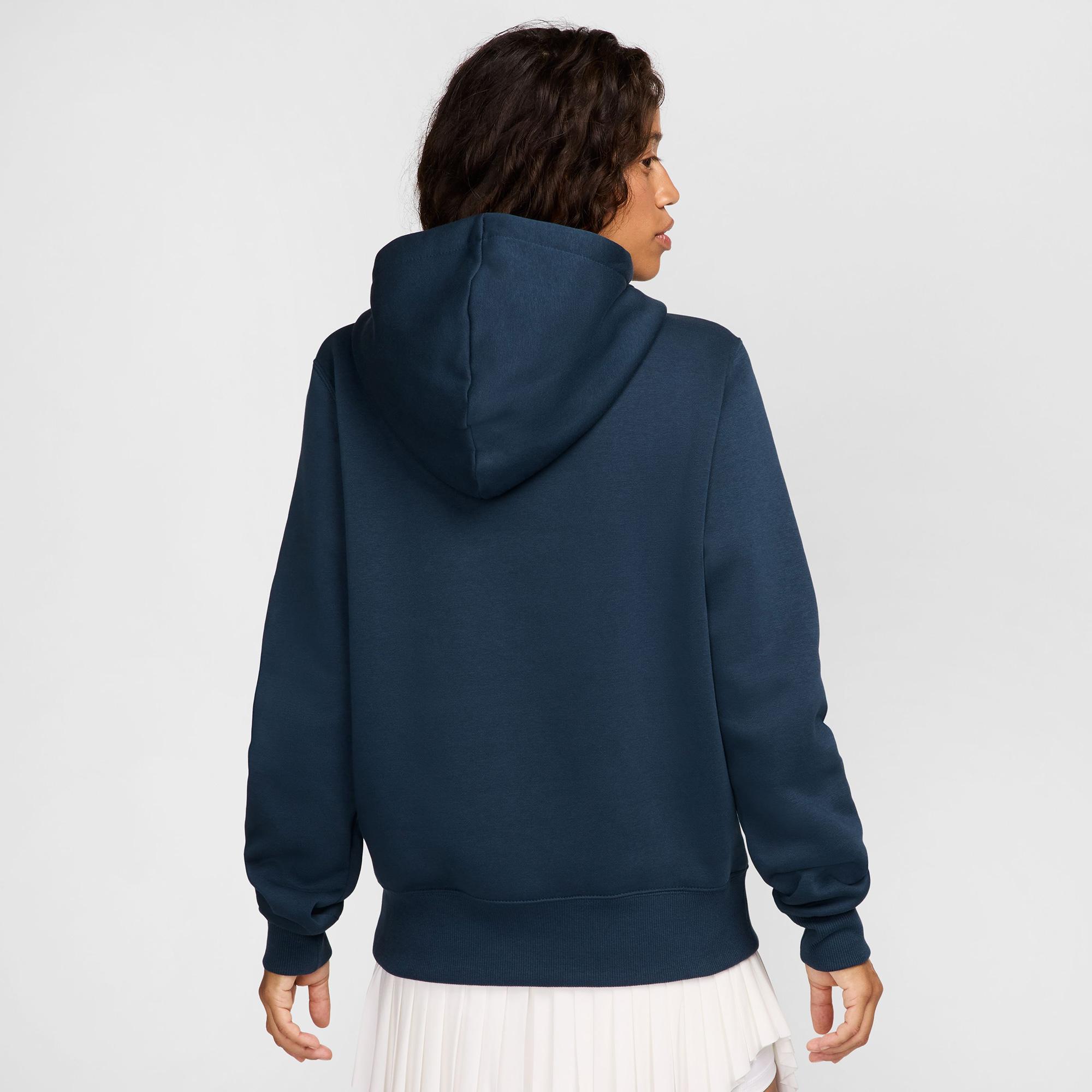 Nike Sportswear Phoenix Fleece Kadın Lacivert Kapüşonlu Hoodie