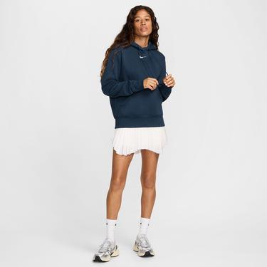  Nike Sportswear Phoenix Fleece Kadın Lacivert Kapüşonlu Hoodie