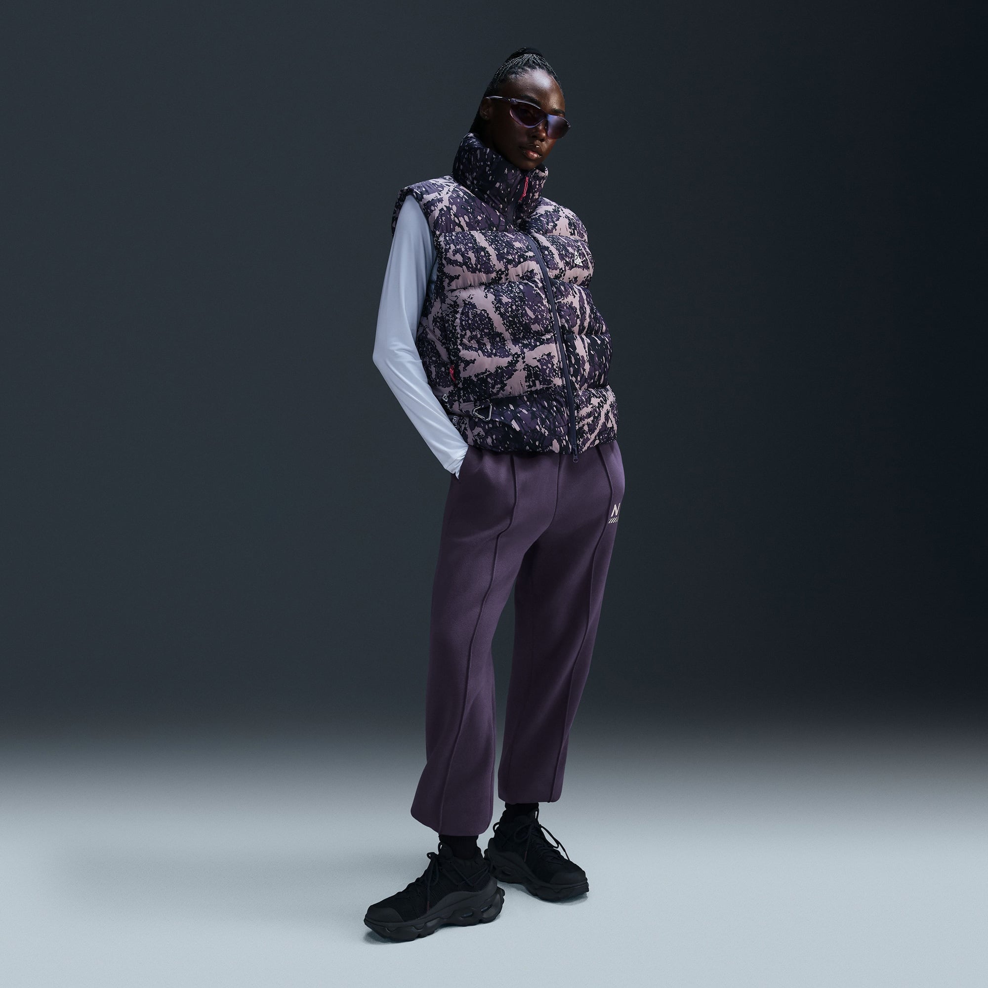 Nike Sportswear Kadın Mor Eşofman Altı