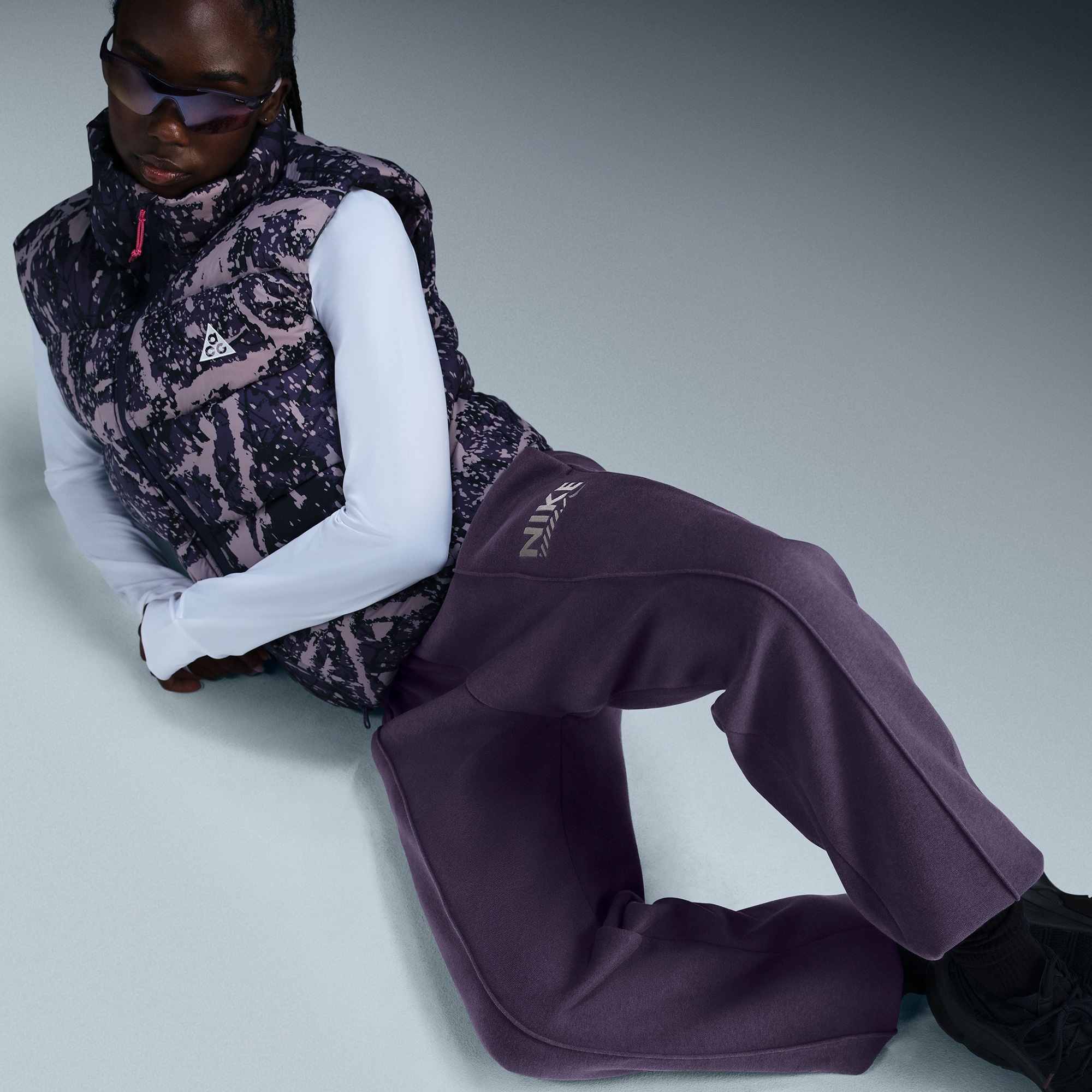 Nike Sportswear Kadın Mor Eşofman Altı