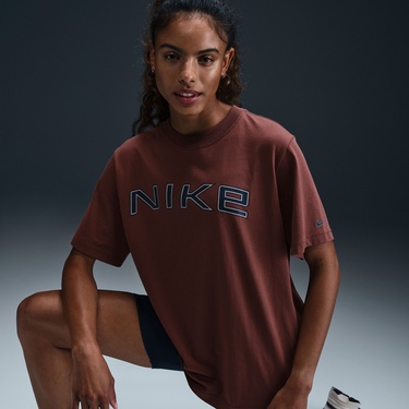  Nike Sportswear Kadın Kahverengi T-Shirt