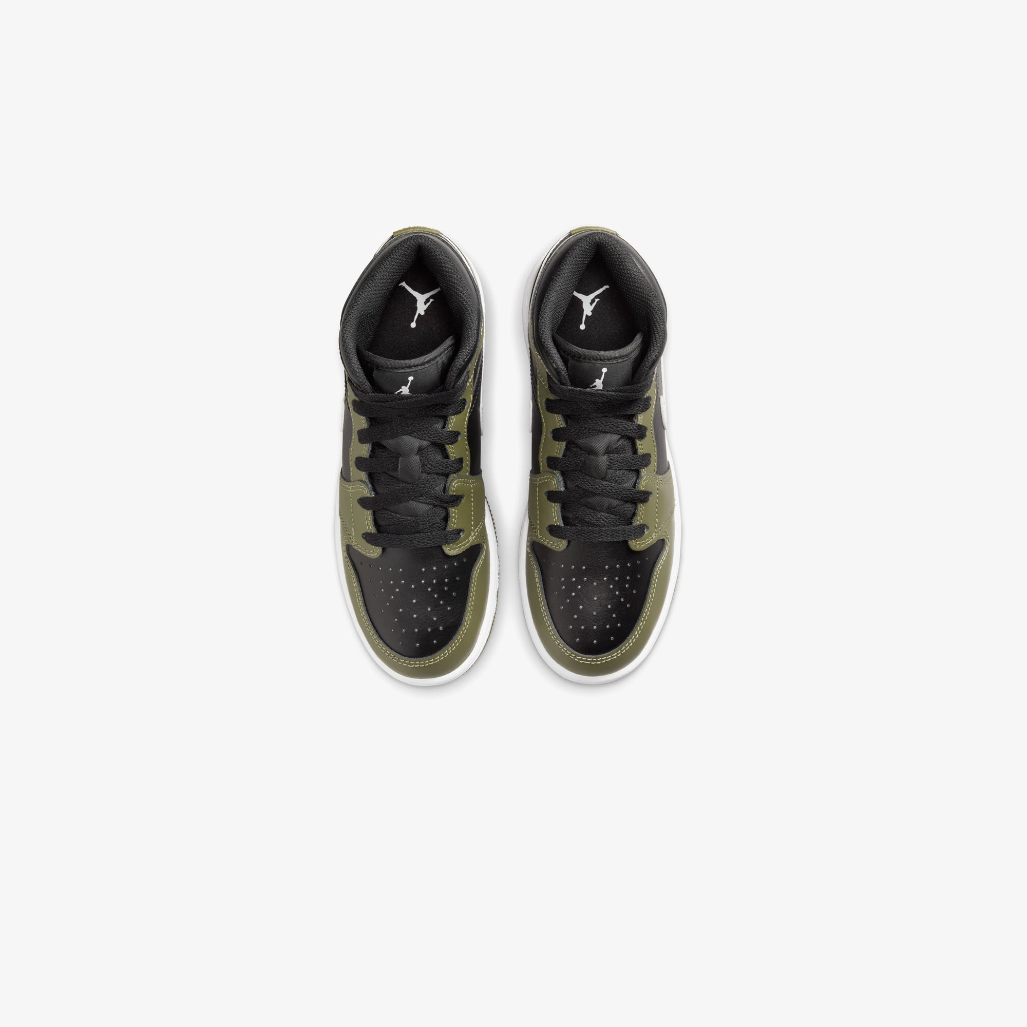 Jordan Air 1 Mid Genç Siyah Spor Ayakkabı