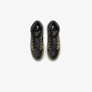  Jordan Air 1 Mid Genç Siyah Spor Ayakkabı