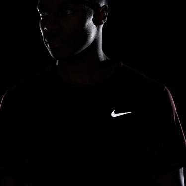  Nike Dri-Fit Miler Erkek Bordo T-Shirt