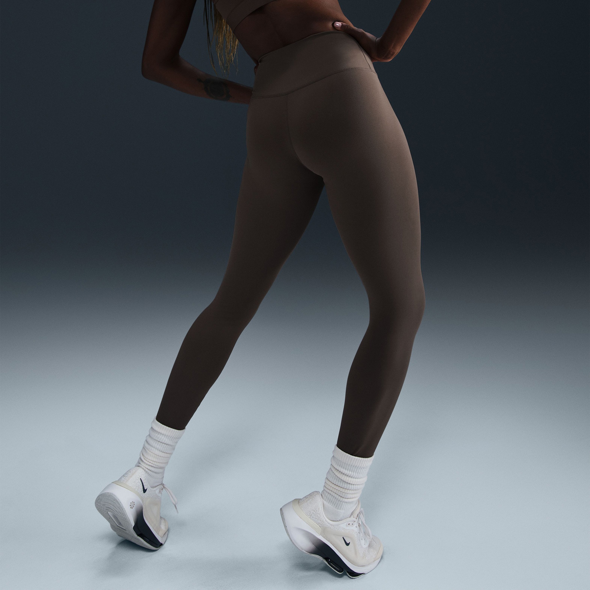 Nike Dri-Fit One Kadın Kahverengi Tayt