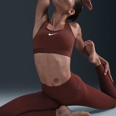  Nike Dri-Fit Zenvy High Rise Kadın Kahverengi Tayt