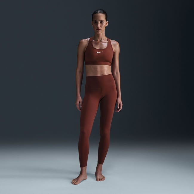  Nike Dri-Fit Zenvy High Rise Kadın Kahverengi Tayt