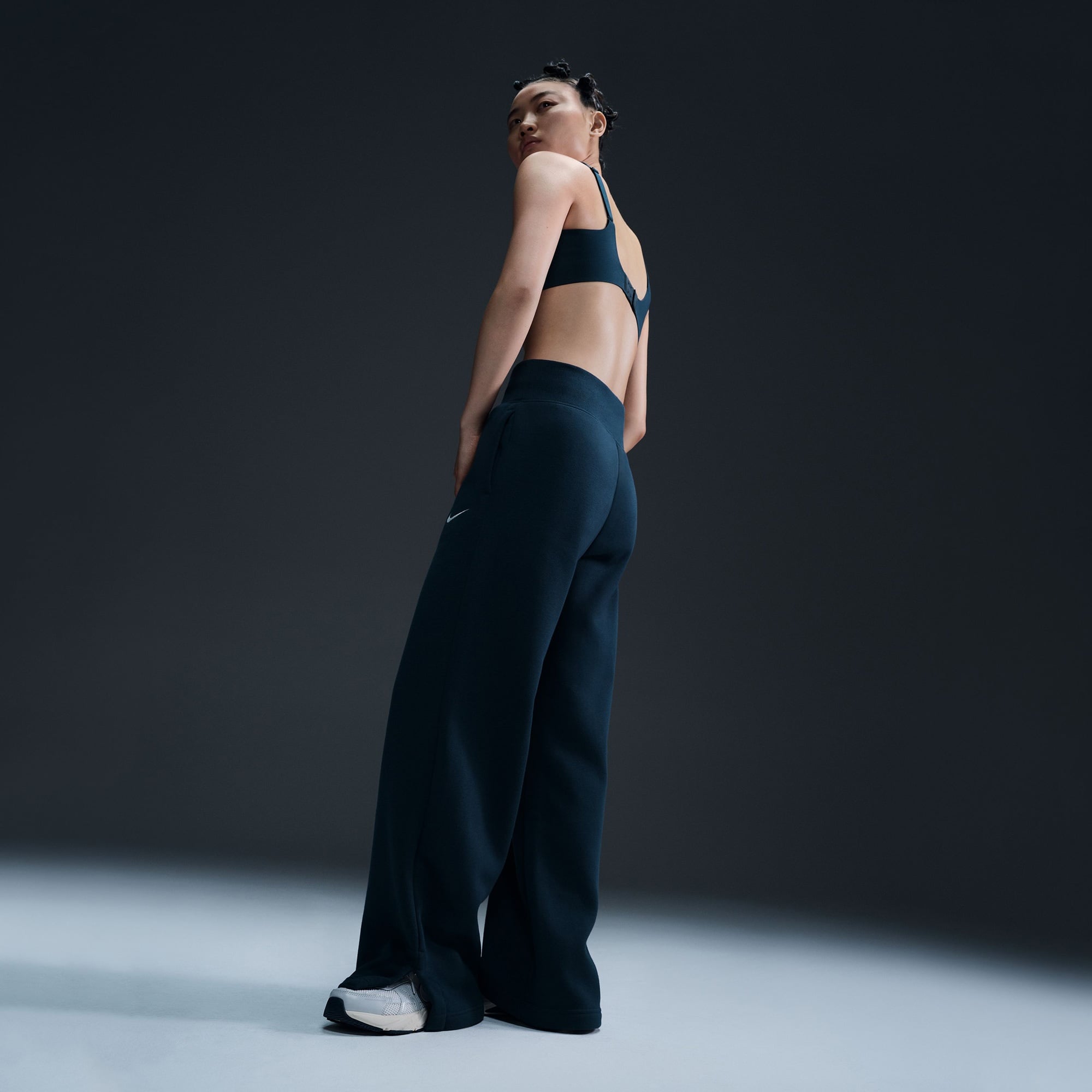 Nike Sportswear Phoenix Fleece Kadın Lacivert Eşofman Altı