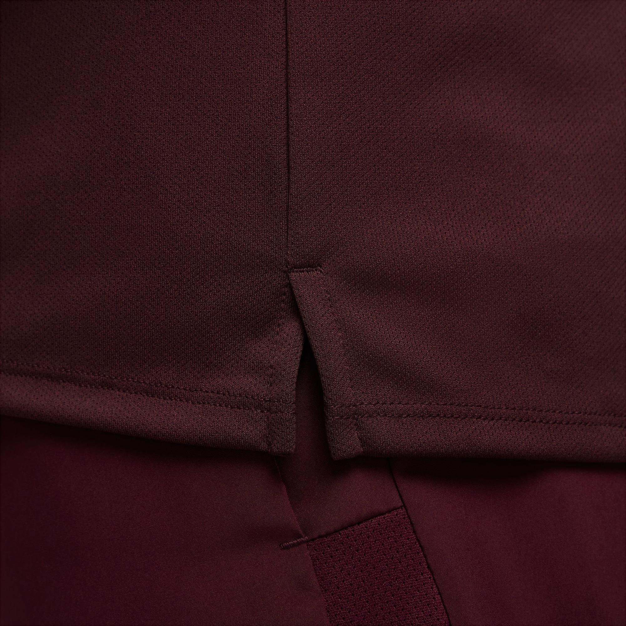 Nike Dri-Fit Miler Erkek Bordo T-Shirt