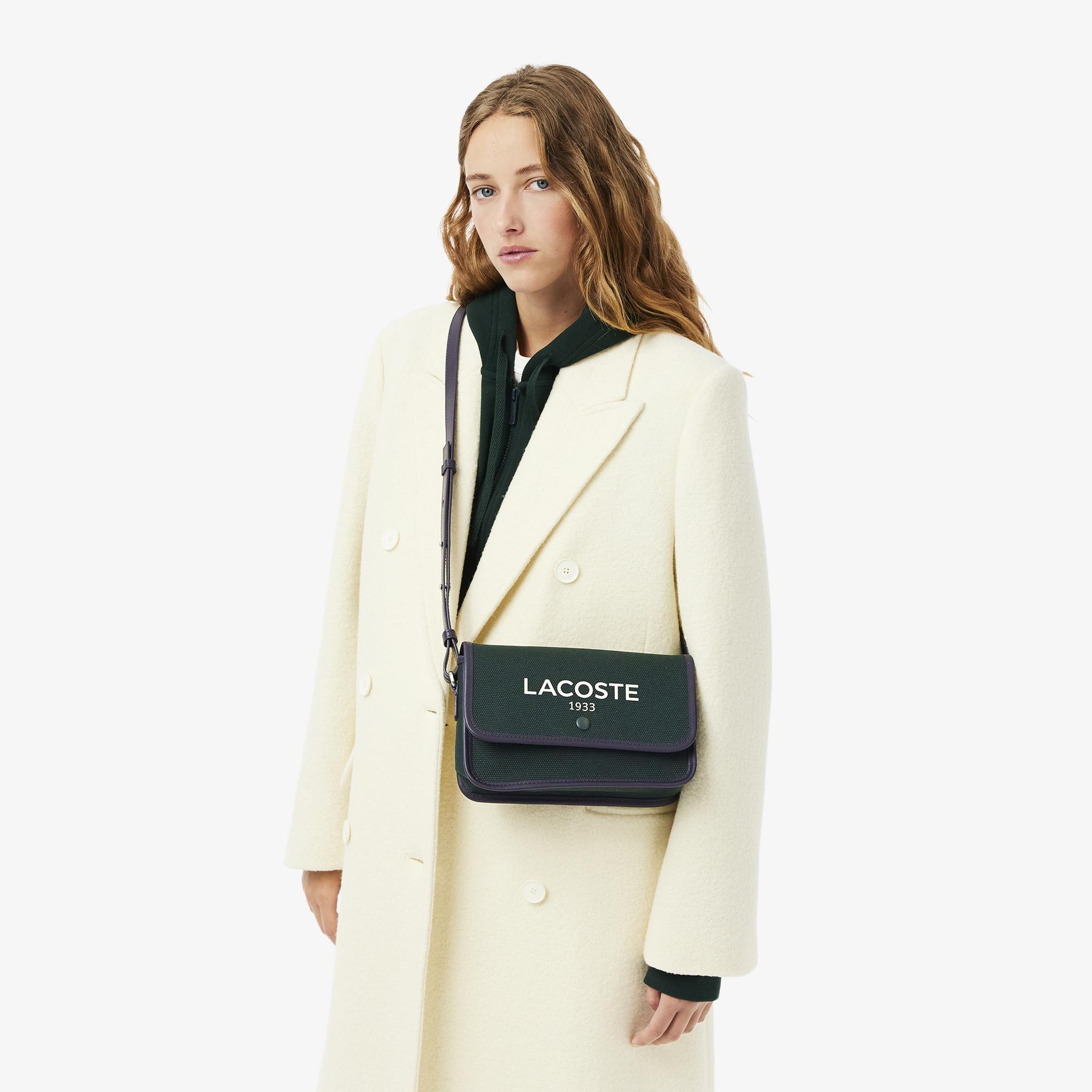 Lacoste Heritage Canvas Kadın Koyu Yeşil Omuz Çantası