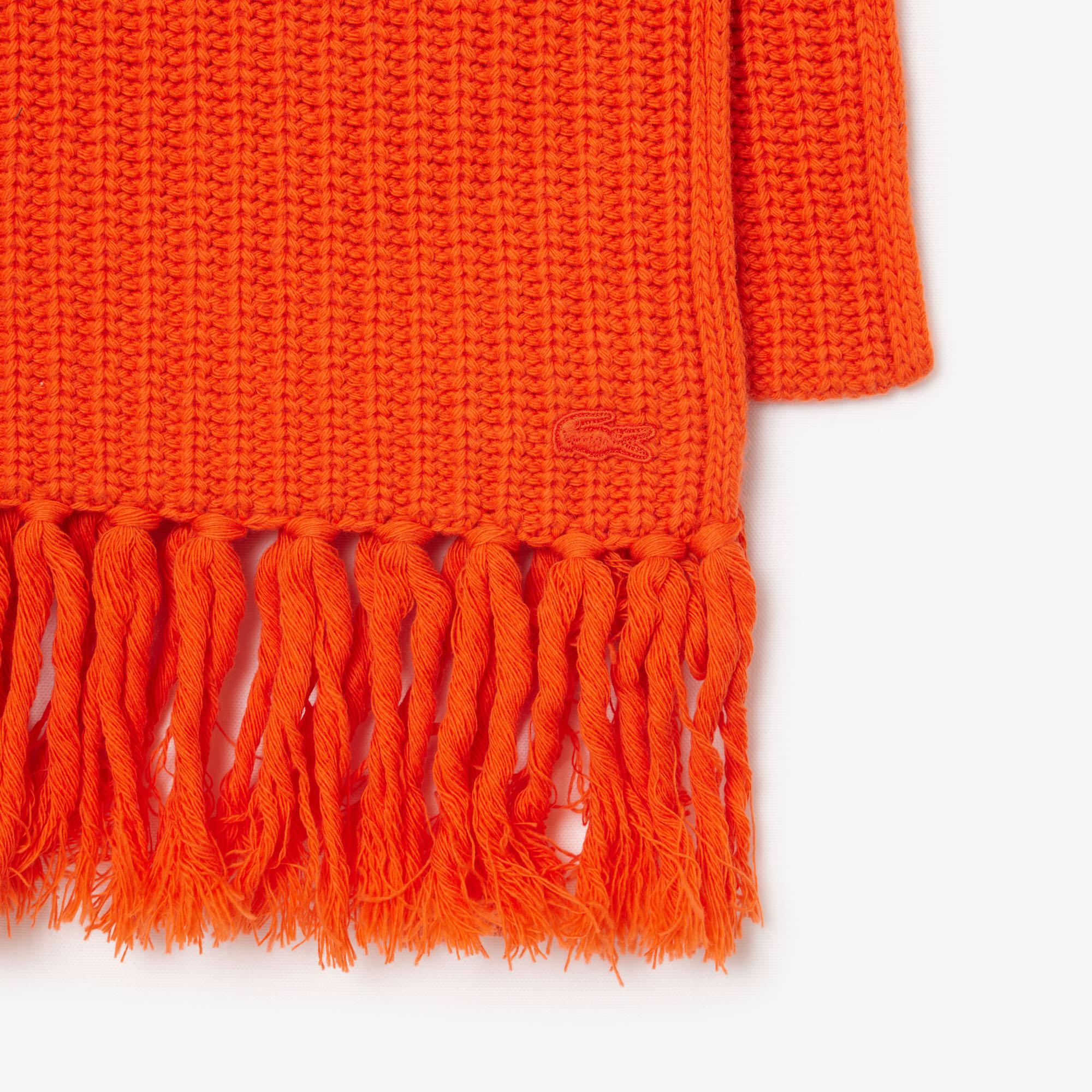 Kadın Turuncu Yün Atkı