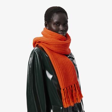  Kadın Turuncu Yün Atkı