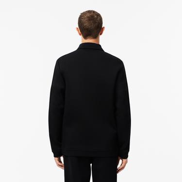  Erkek Regular Fit Fermuarlı Siyah Sweatshirt