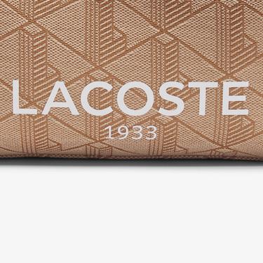  Kadın Monogram Bej Omuz Çantası