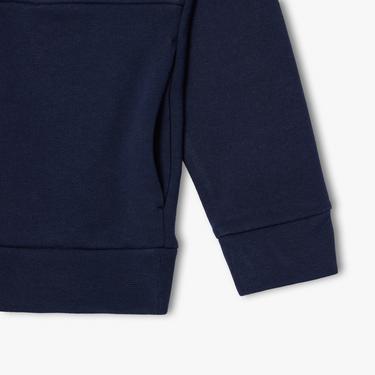  Erkek Çocuk Kapüşonlu Baskılı Lacivert Sweatshirt