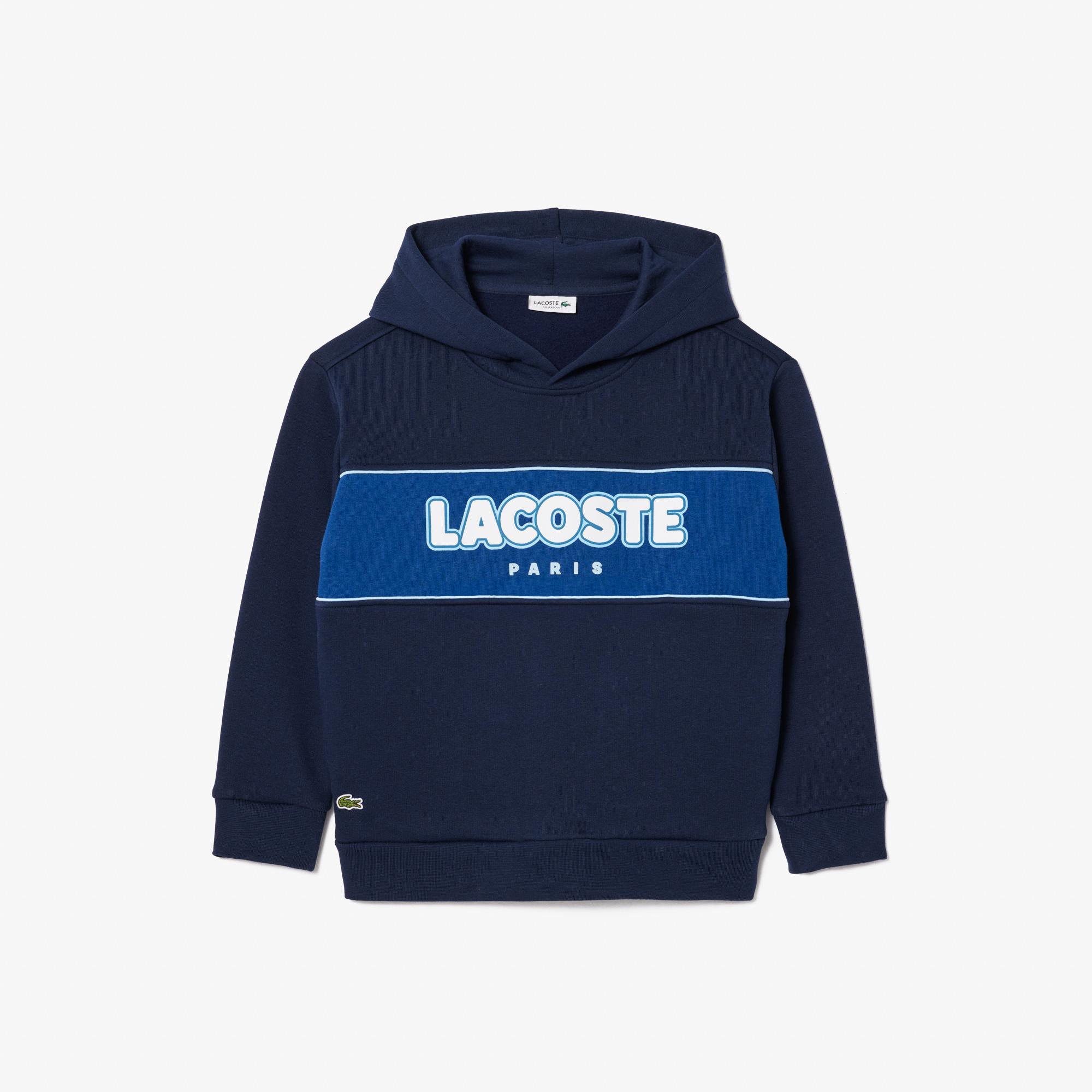 Erkek Çocuk Kapüşonlu Baskılı Lacivert Sweatshirt