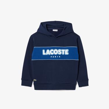  Erkek Çocuk Kapüşonlu Baskılı Lacivert Sweatshirt
