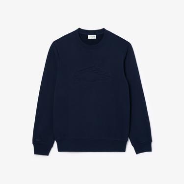  Erkek Classic Fit Bisiklet Yaka Lacivert Sweatshirt
