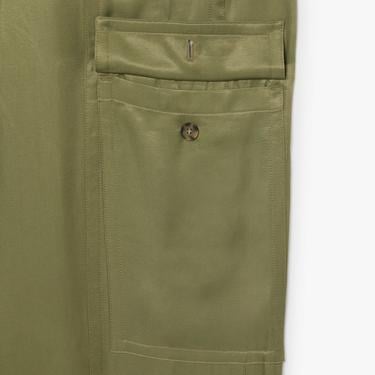  Kadın Oversize Fit Haki Kargo Pantolon