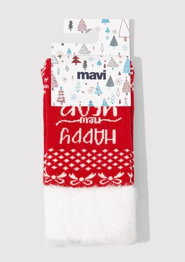  Mavi Kırmızı Bot Çorabı 1912933-32421