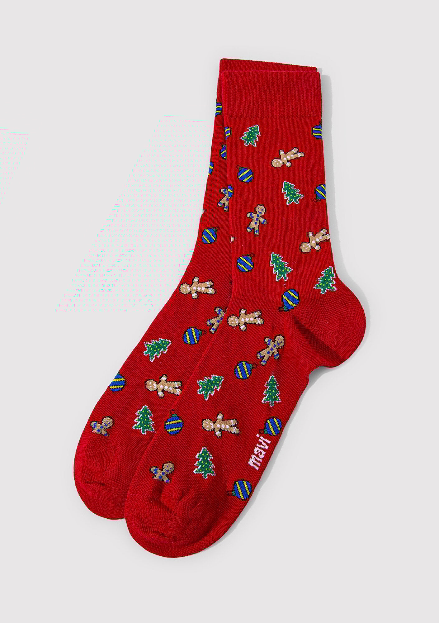  Mavi Yılbaşı Temalı Kırmızı Çorap 0911662-32421