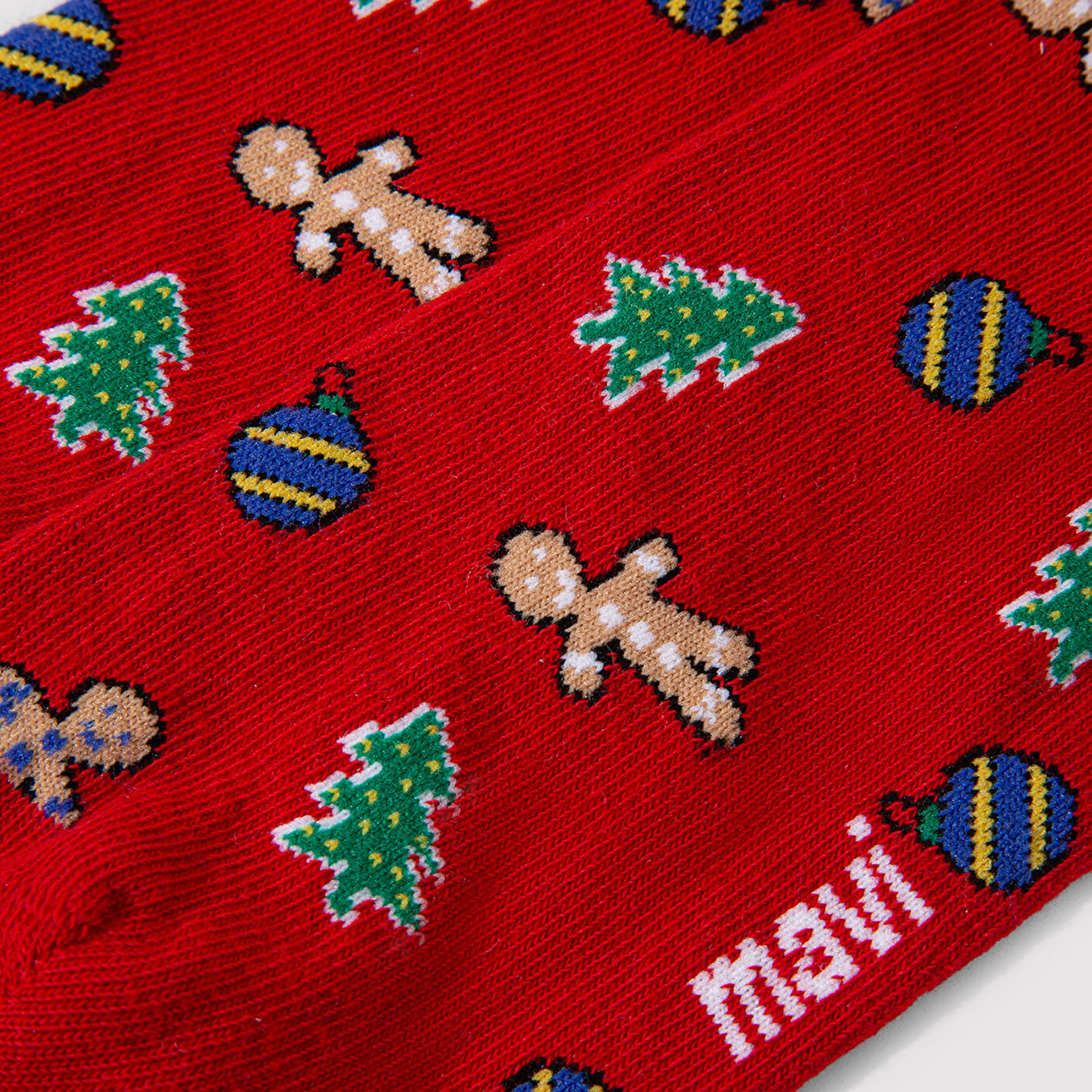 Mavi Yılbaşı Temalı Kırmızı Çorap 0911662-32421