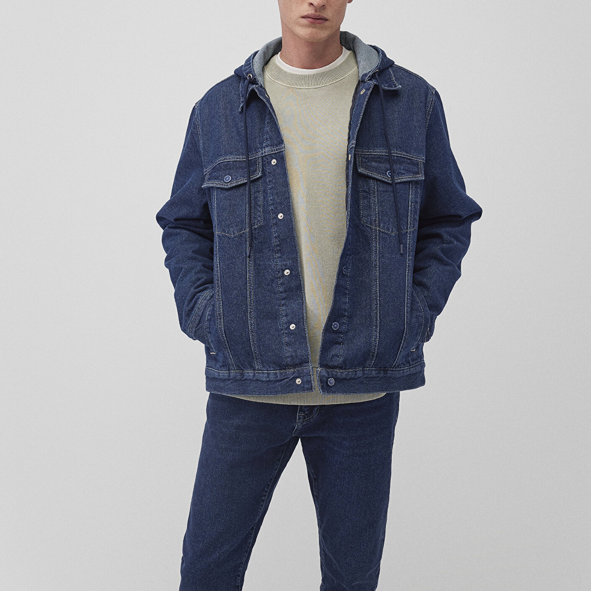 Mavi Eddie Kolej Koyu Mavi Denim Jean Ceket 0110411-88556